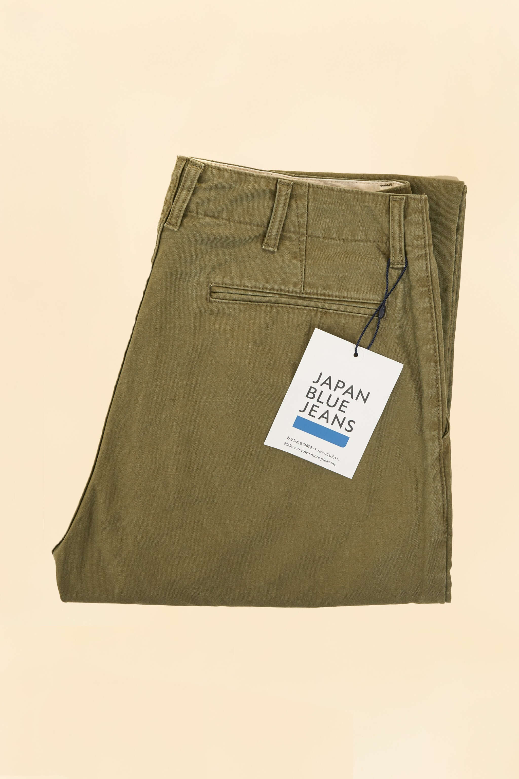 Japan Blue Jeans Wide Fit Trousers - Olive Drab