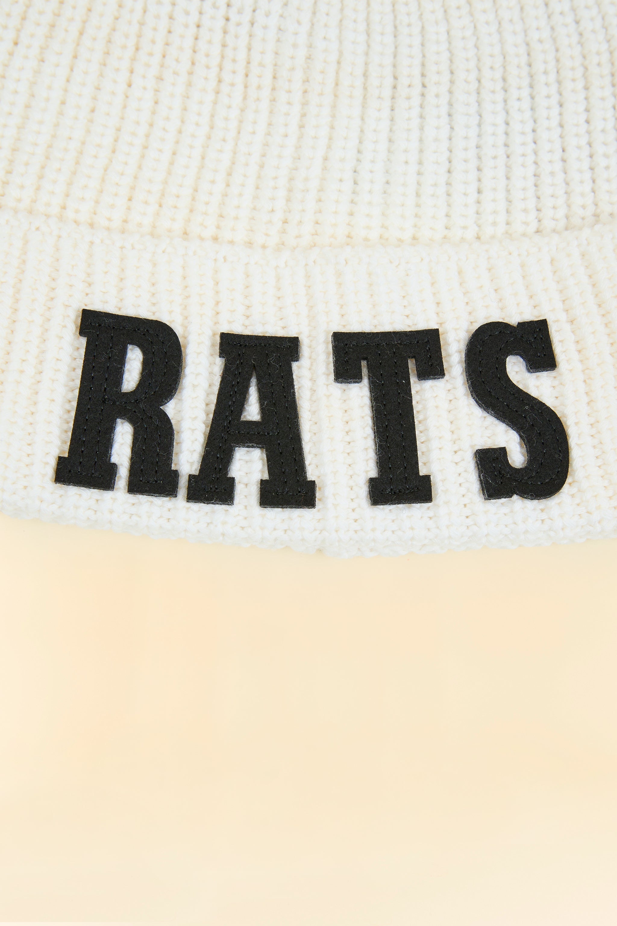 Rats Knit Cap - White