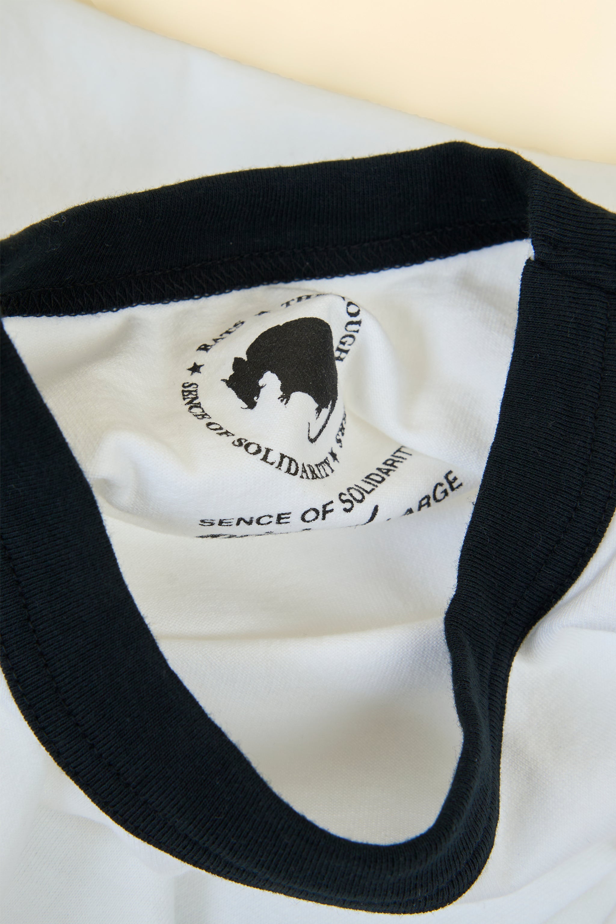 Rats Trim Pocket T-Shirt - White/Black