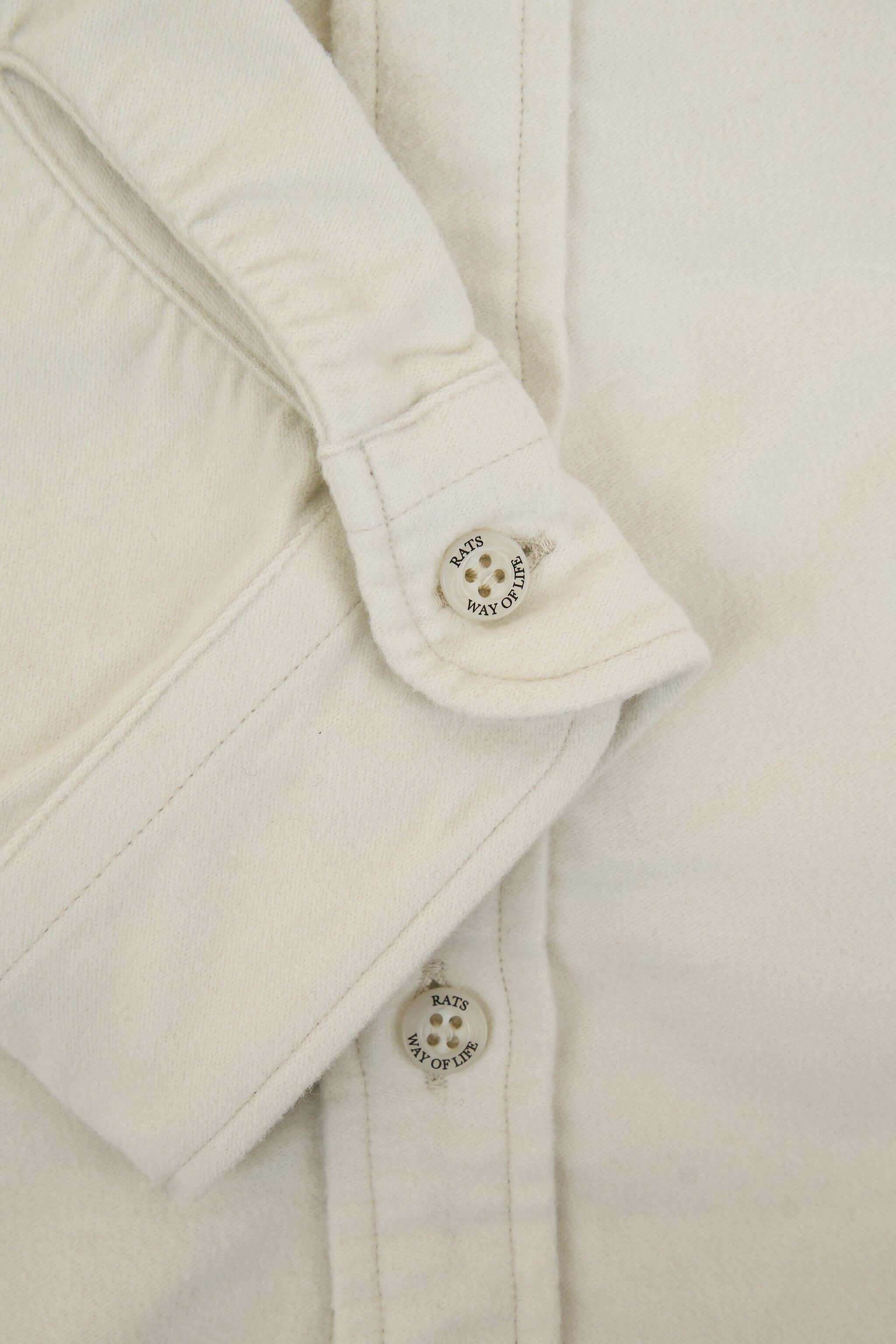 Rats Moleskin B.D Shirt - Ivory