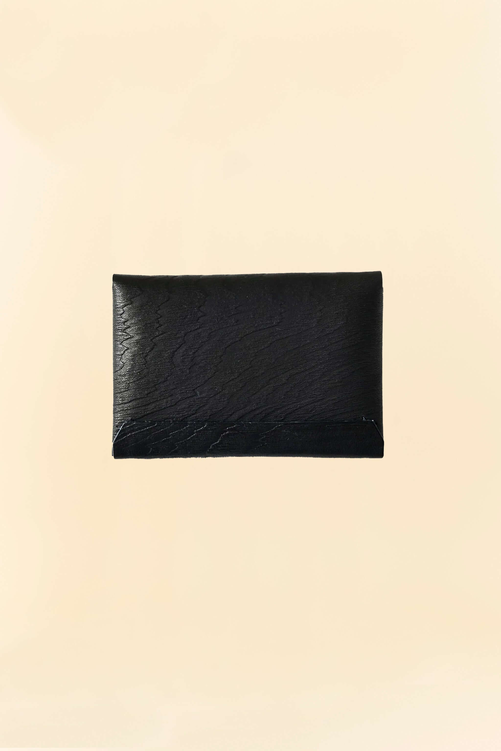 POST O'ALLS Leather Card Case - Black