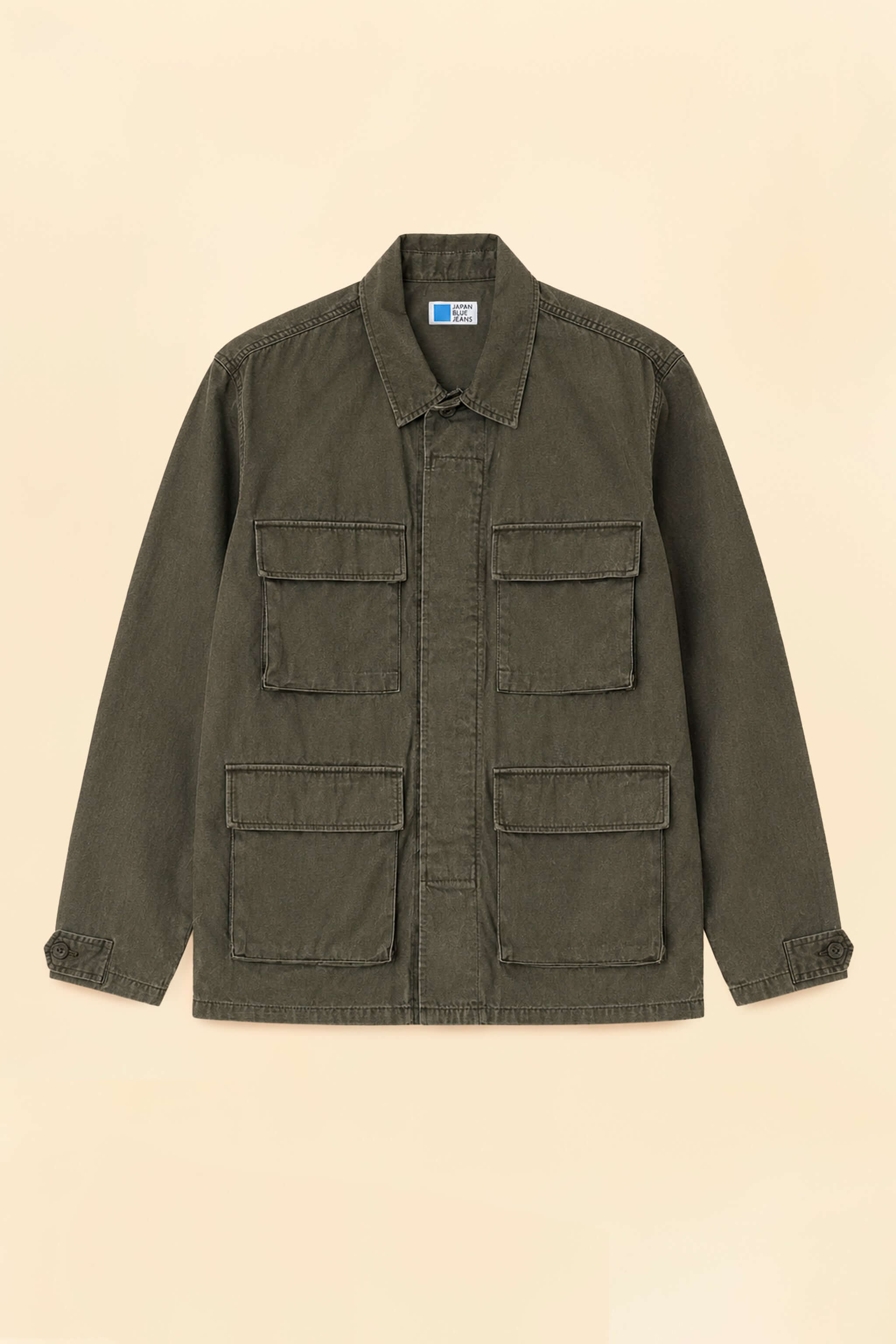 Japan Blue Jeans Sulphur Dyed Fatigue Jacket - Olive Drab