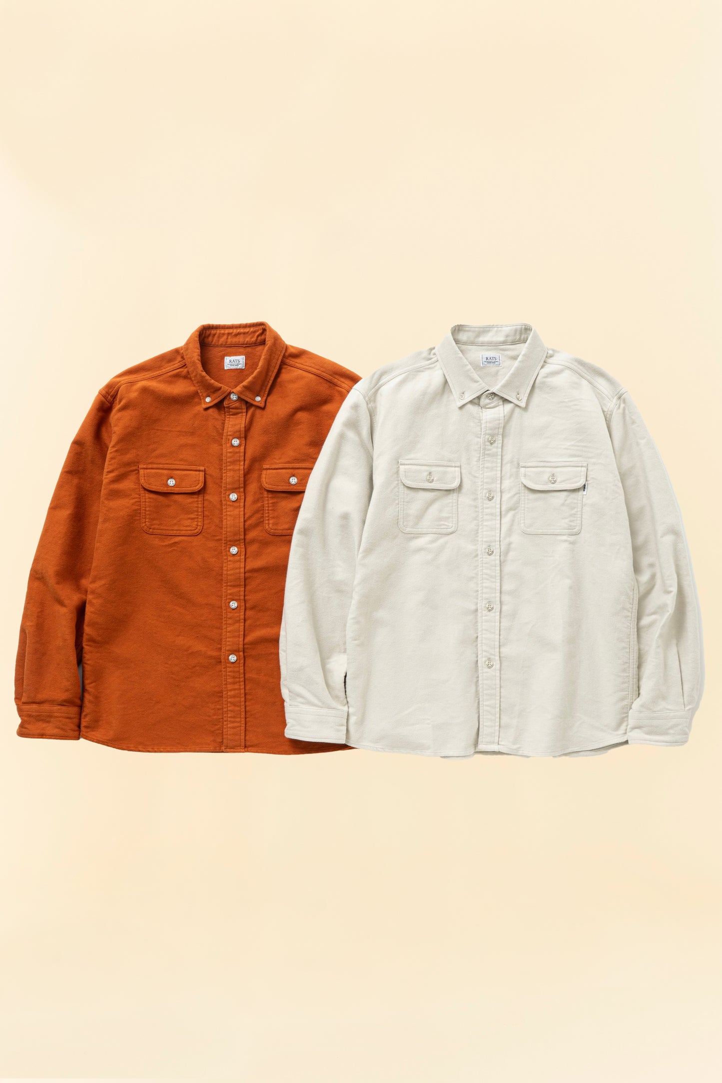 Rats Moleskin B.D Shirt - Ivory