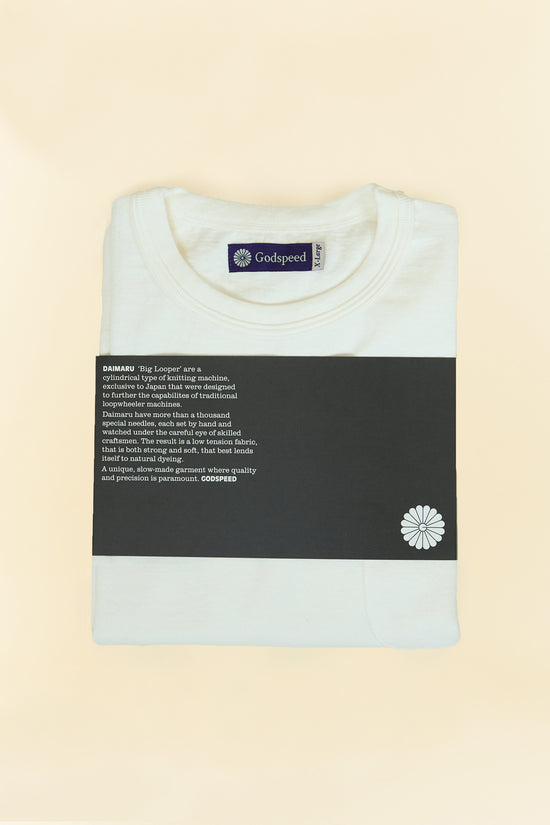 Godspeed Heavyweight Loopwheel 10oz Pocket T-Shirt - Natural