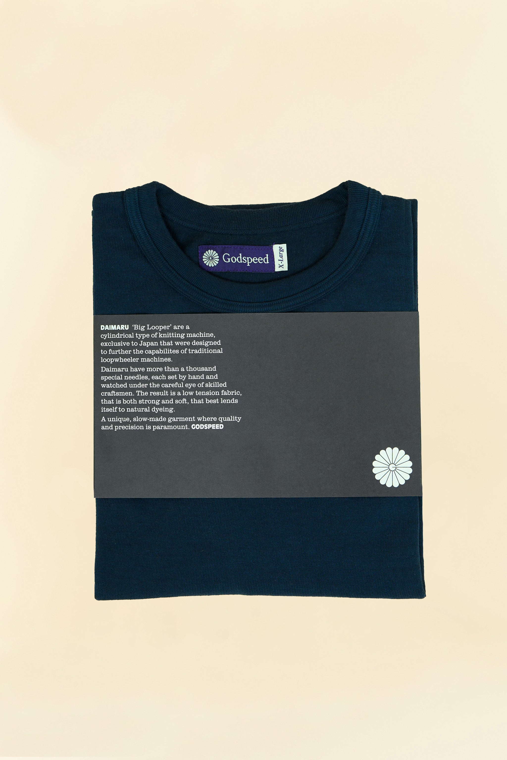 Godspeed Heavyweight Loopwheel 10oz T-Shirt - Navy