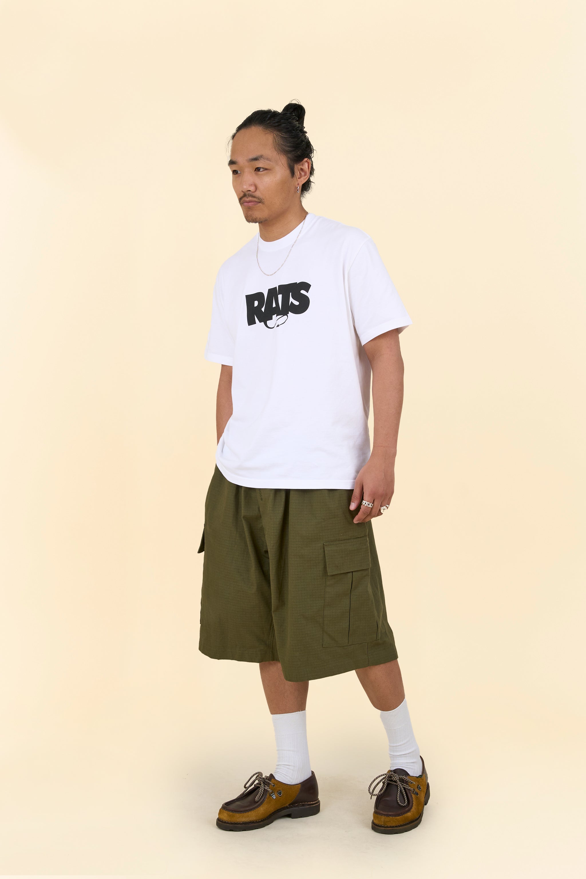 Rats Box Logo T-Shirt - White