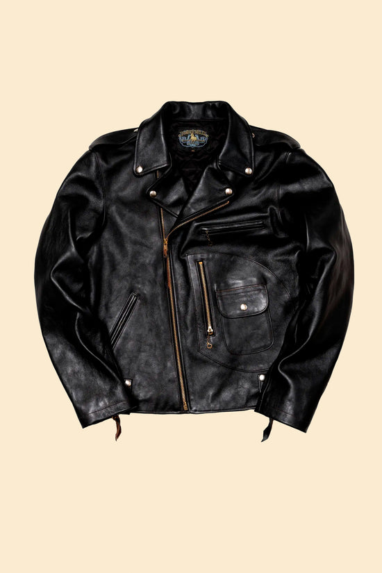 Double Helix 'Innovator' Horsehide Leather Jacket - Black