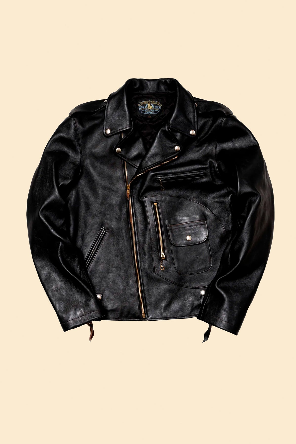 Double Helix 'Innovator' Horsehide Leather Jacket - Black