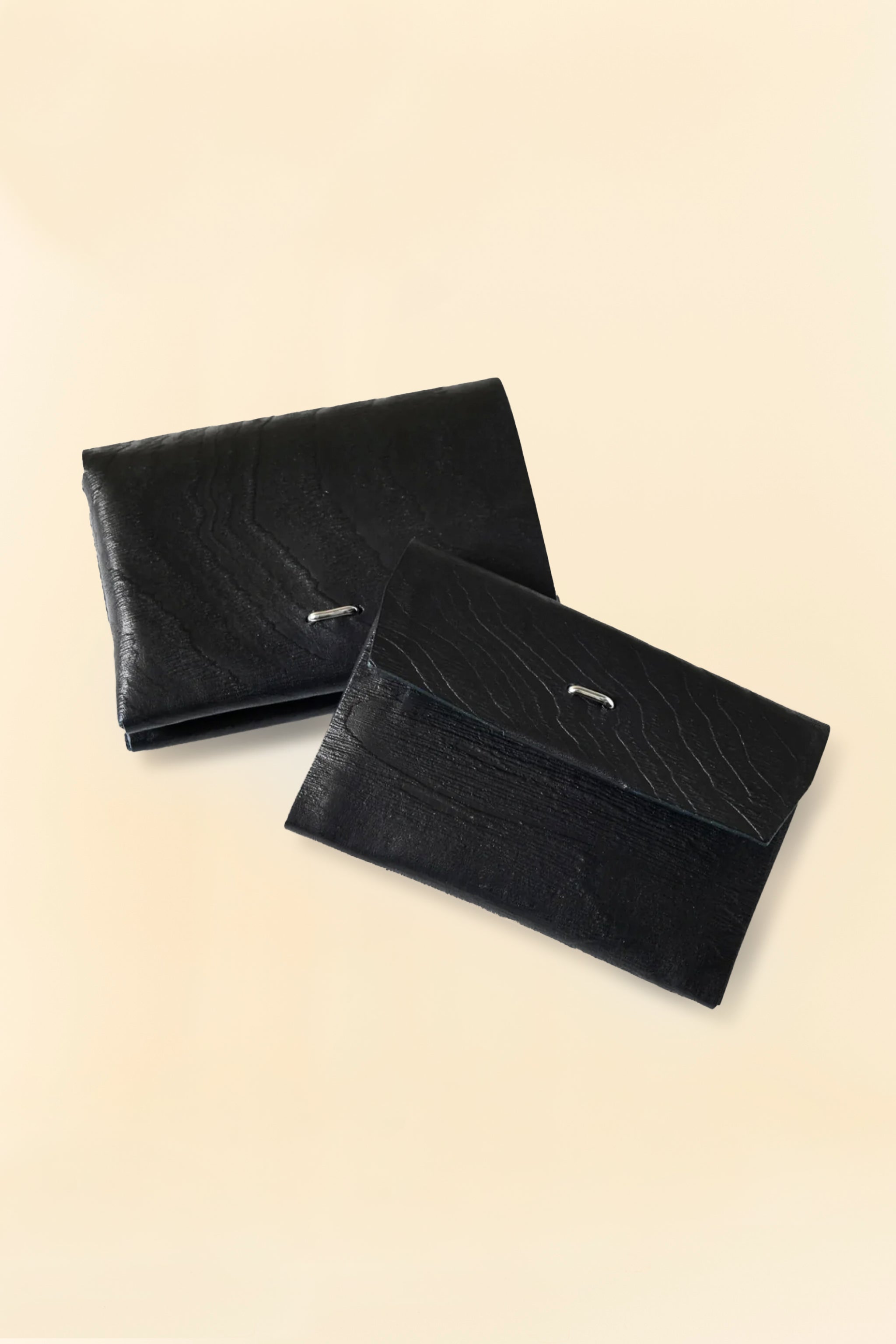 POST O'ALLS Leather Card Case - Black