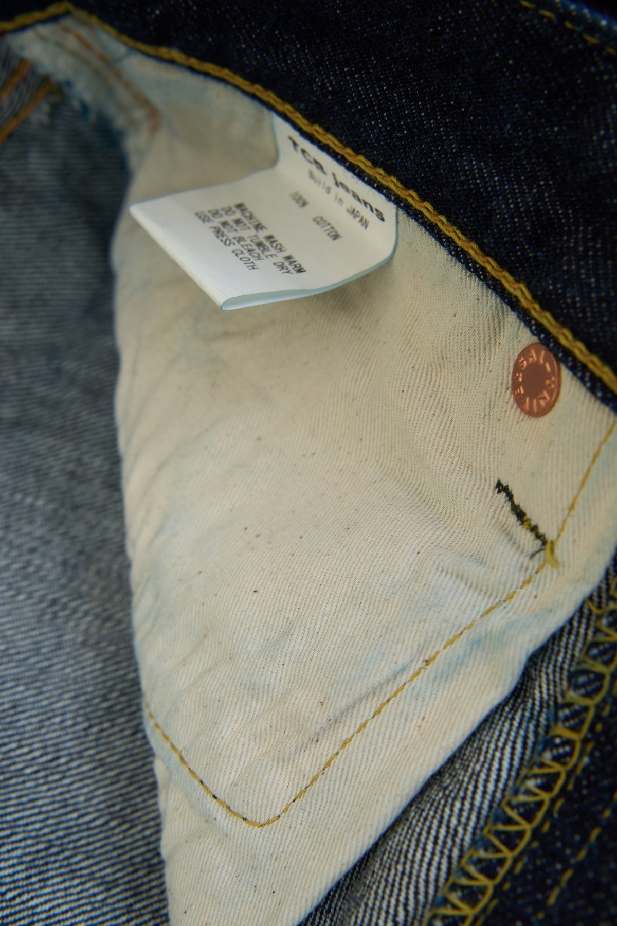 TCB Jeans 50's XX Mid Rise Straight Denim - 13.5oz