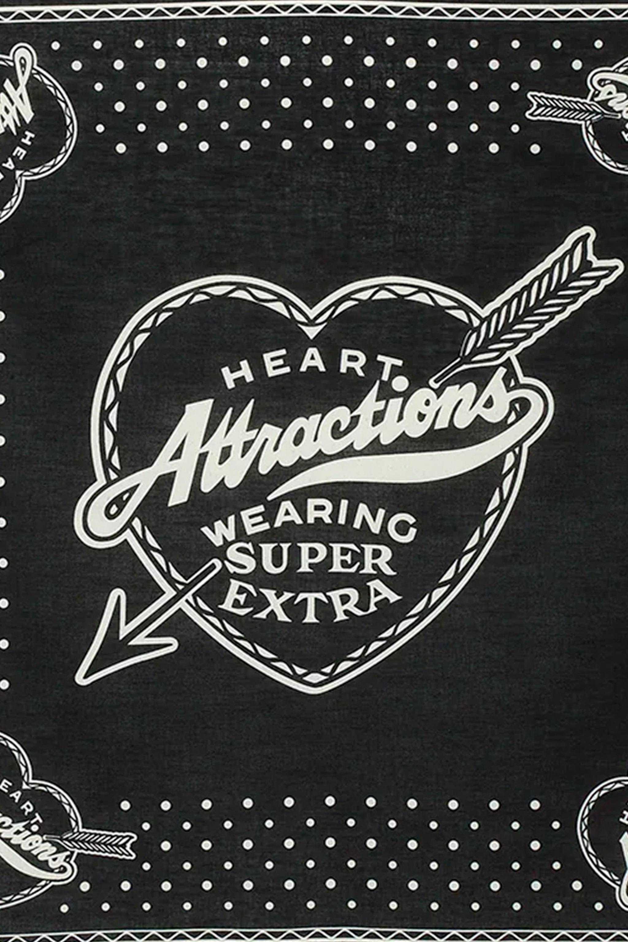 Wearmasters Heart Attractions Bandana - Black