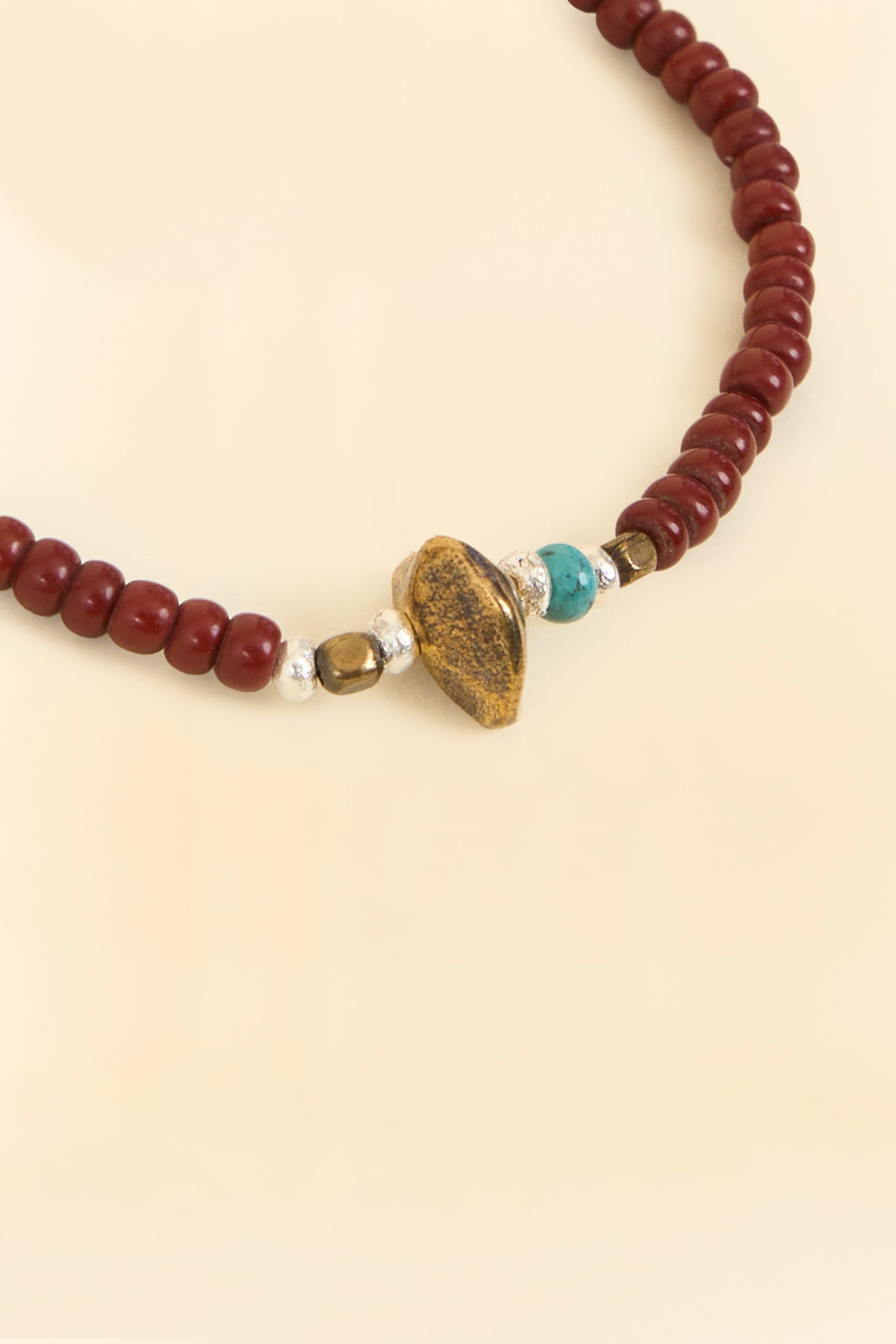 SunKu Antique Beads Bracelet- Brown