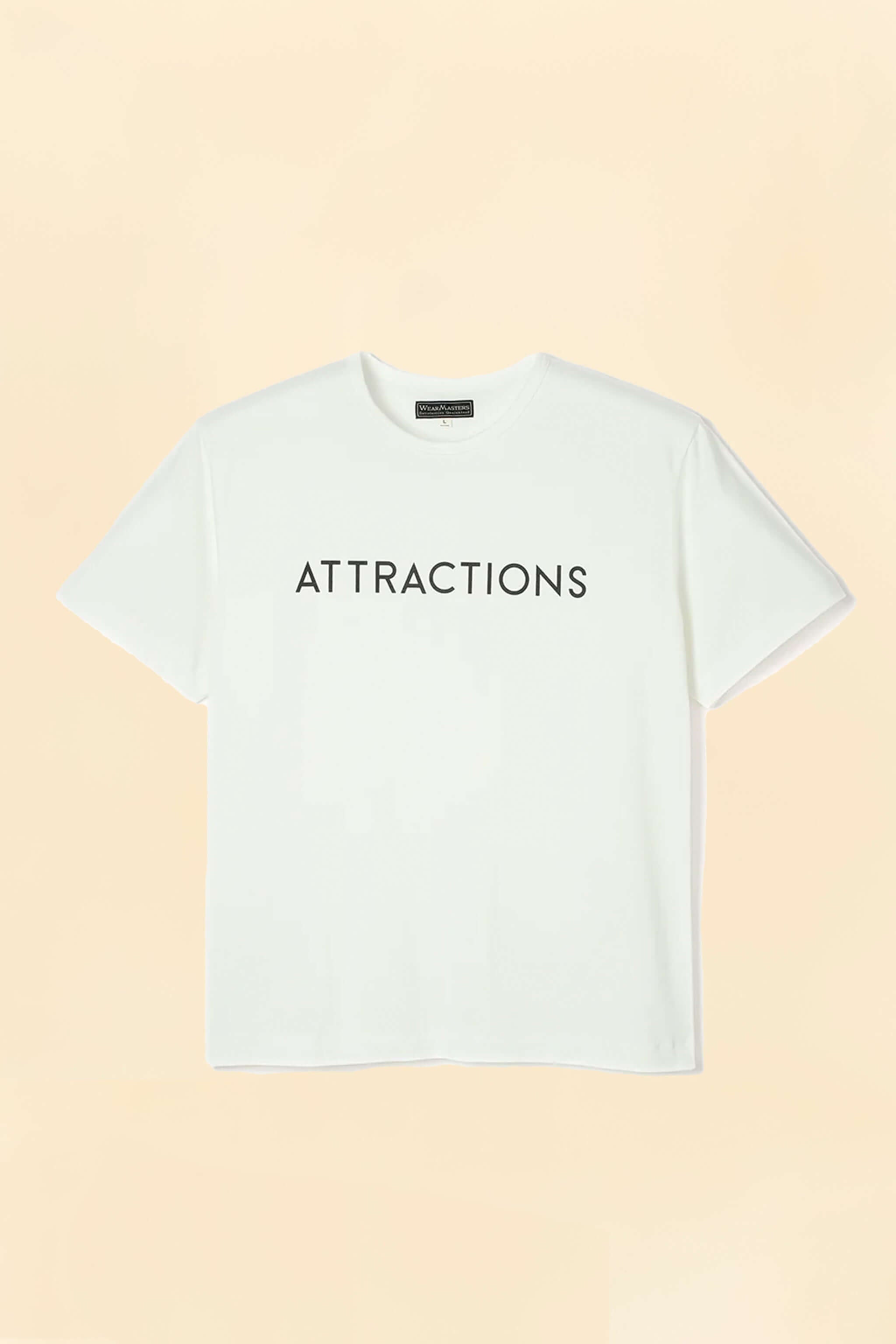 Wearmasters Lot.791 ATTRACTIONS Logo Tee -White