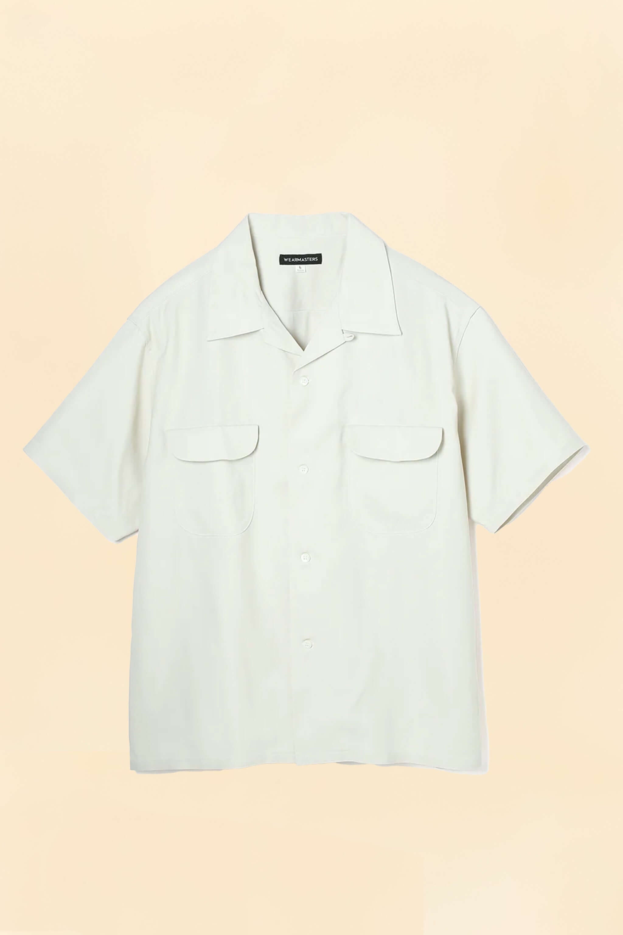 Wearmasters Lot.878 Flap Pocket Rayon Shirt S/S - Natural