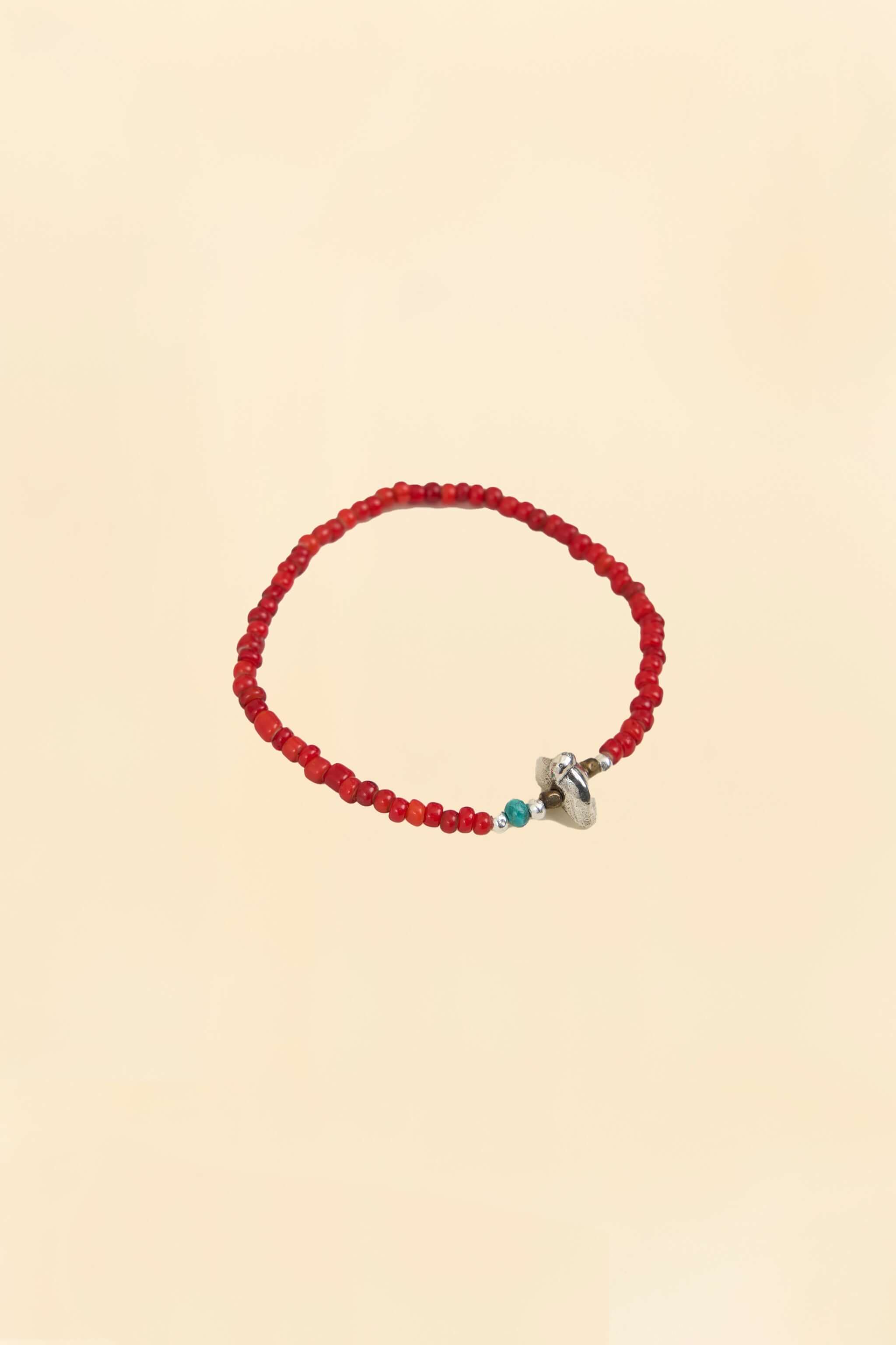 SunKu Antique Beads Bracelet - Red