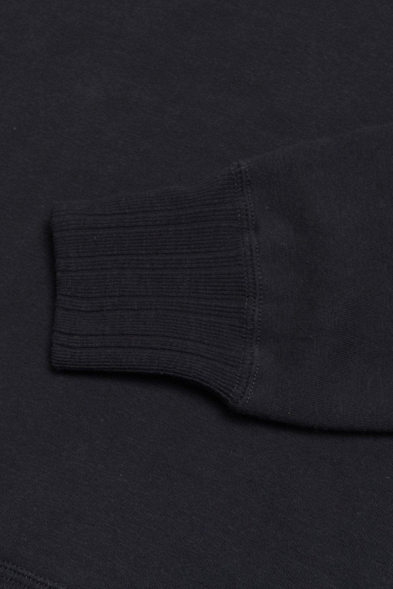 Godspeed Tsuriami Loopwheel Cotton Sweatshirt - Black -Godspeed - URAHARA