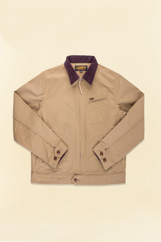 Iron Heart 12oz Kurashikizome Twill Work Jacket - Beige - Iron Heart - URAHARA