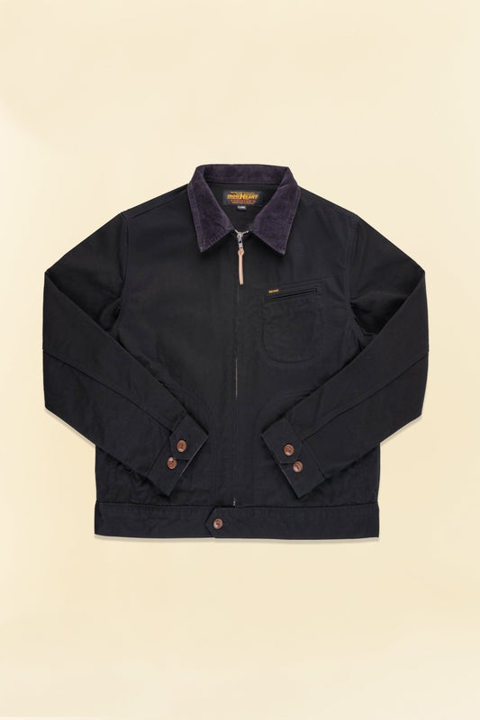 Iron Heart 12oz Kurashikizome Twill Work Jacket - Black - Iron Heart - URAHARA