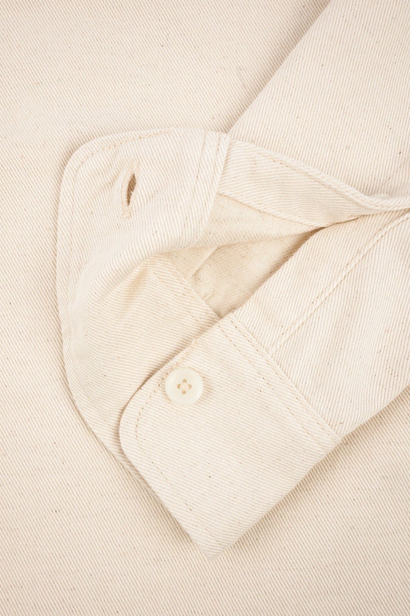 Iron Heart 9oz Cotton Linen Work Shirt - Off White - Iron Heart - URAHARA