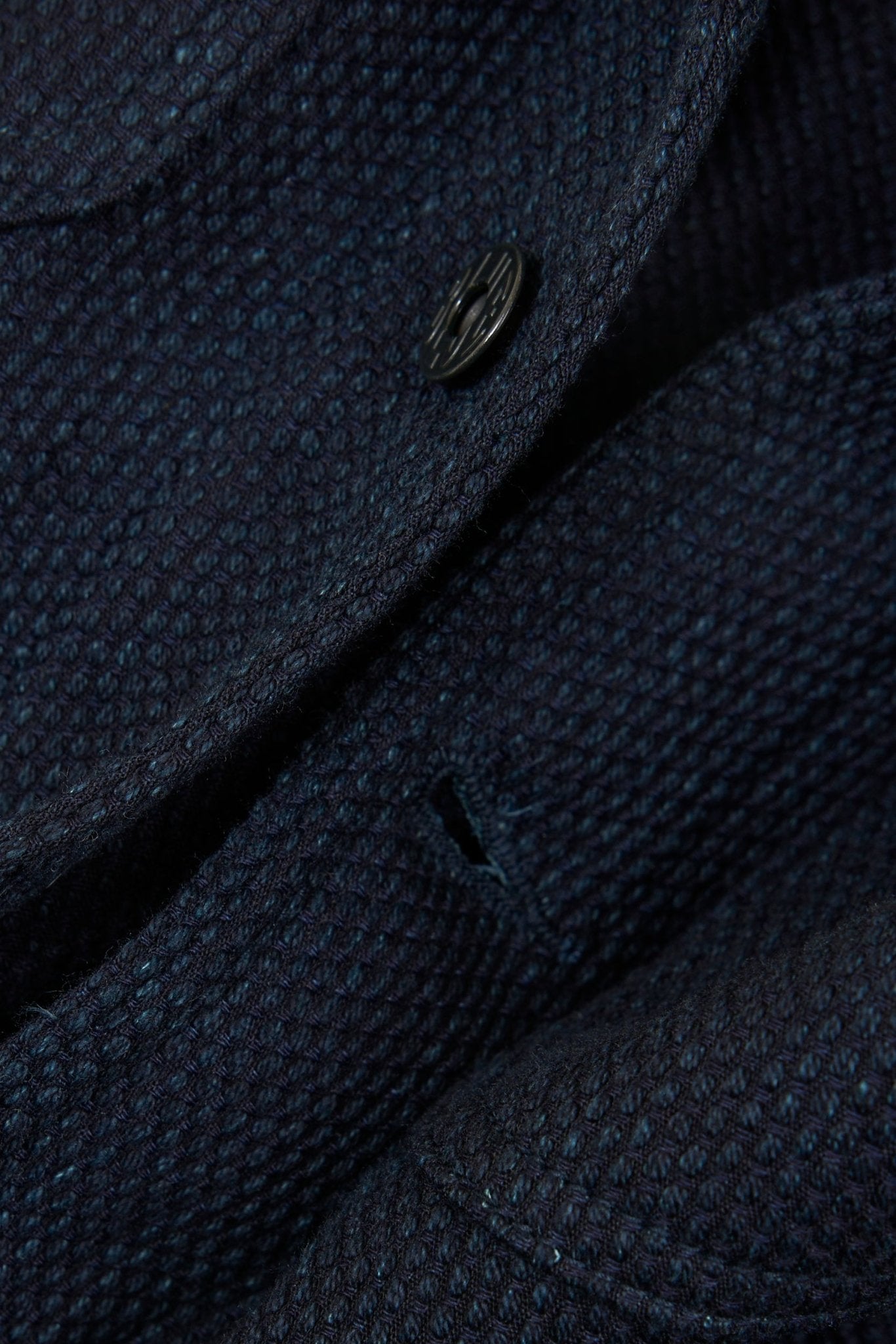 Japan Blue 11oz Sashiko Chore Coat - Indigo - Japan Blue - URAHARA