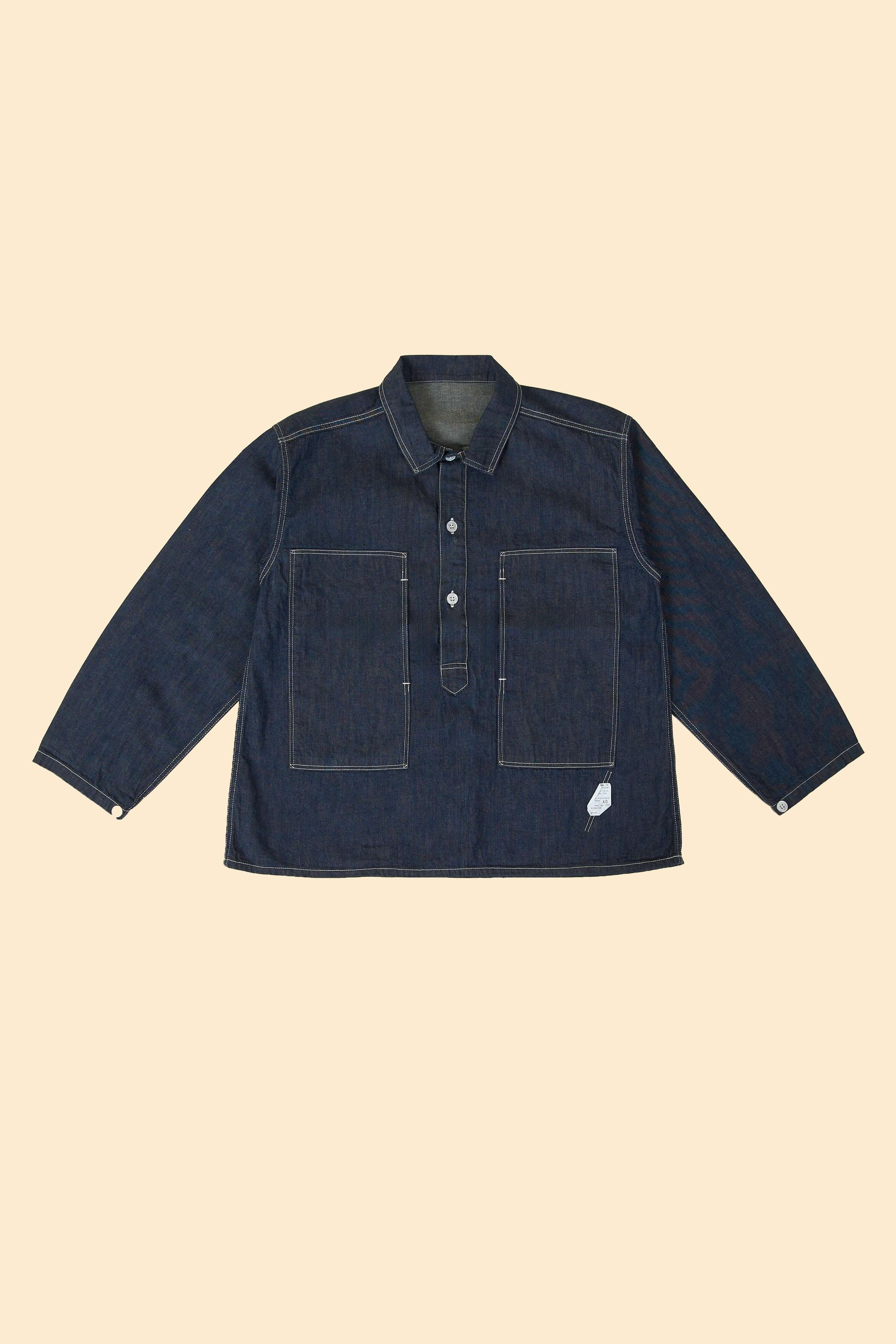 TCB Jeans Catface Pullover Shirt - Indigo