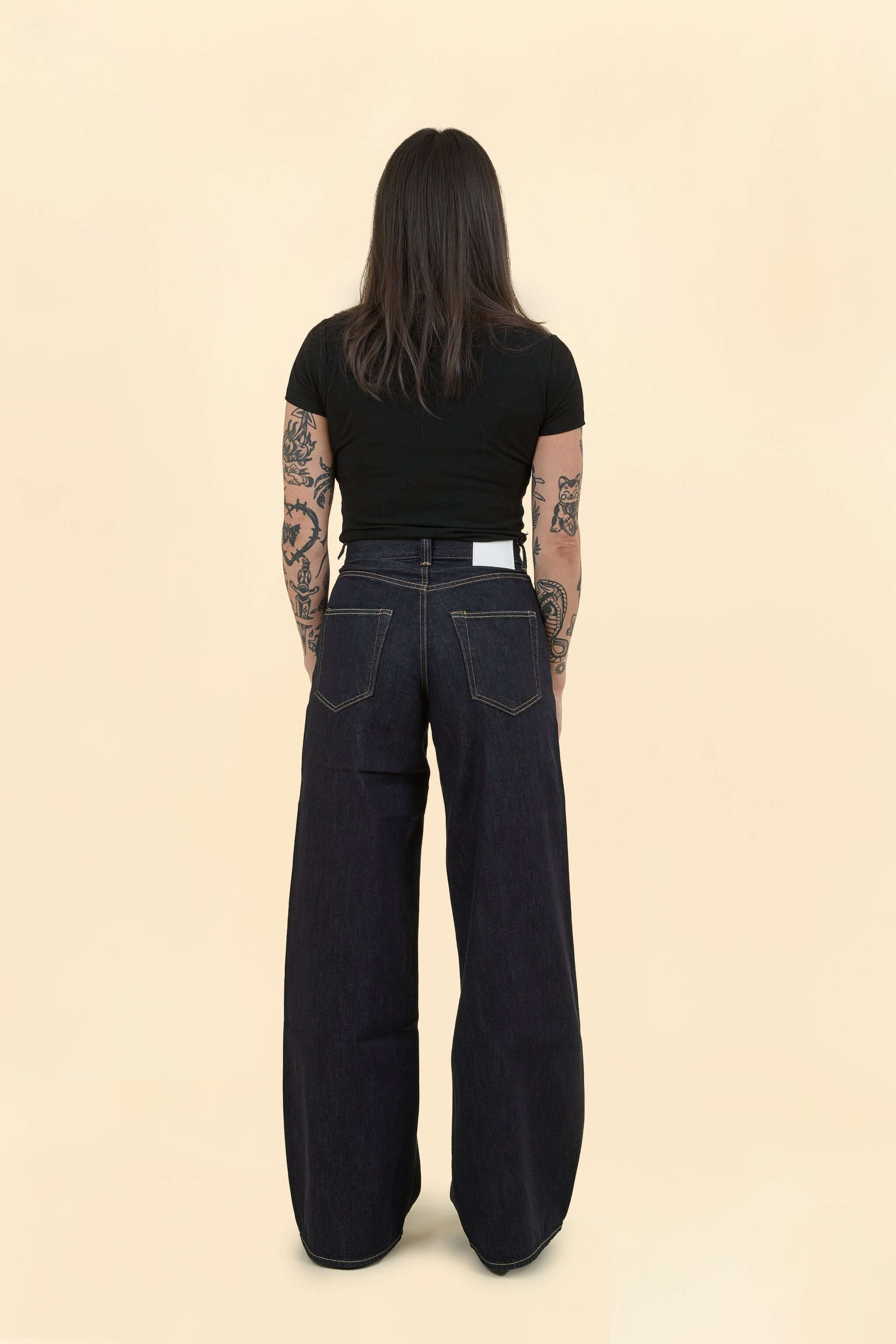 MOMOTARO JEANS Women's Super Wide Denim - 11oz