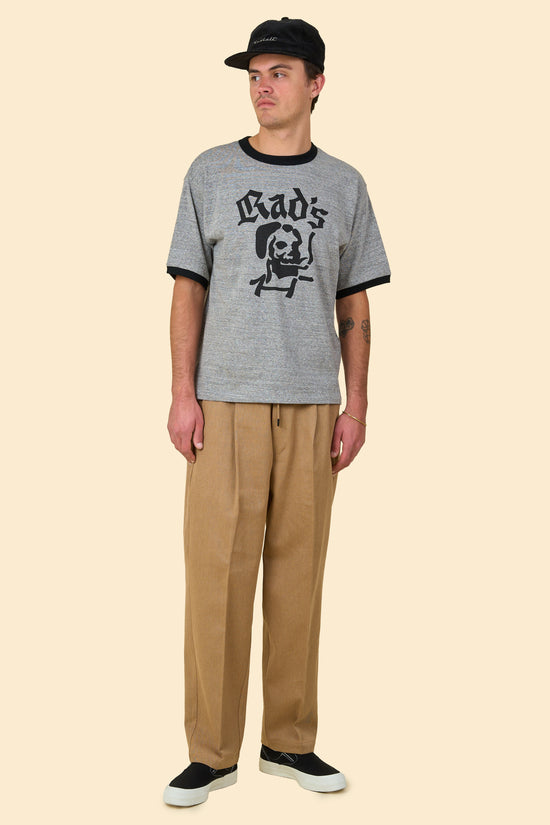 Radiall Fleetline Wide Fit Pleated Trousers - Sand Beige