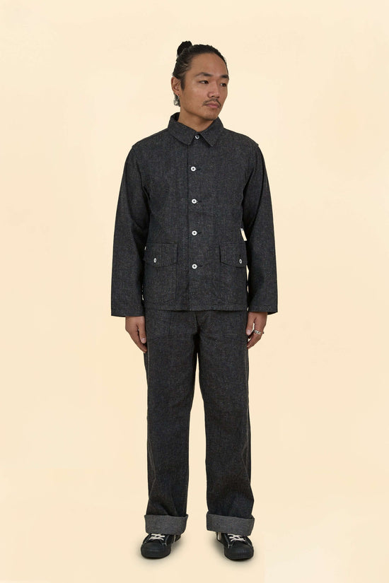 TCB Catface Jacket 10.2oz Denim - Black