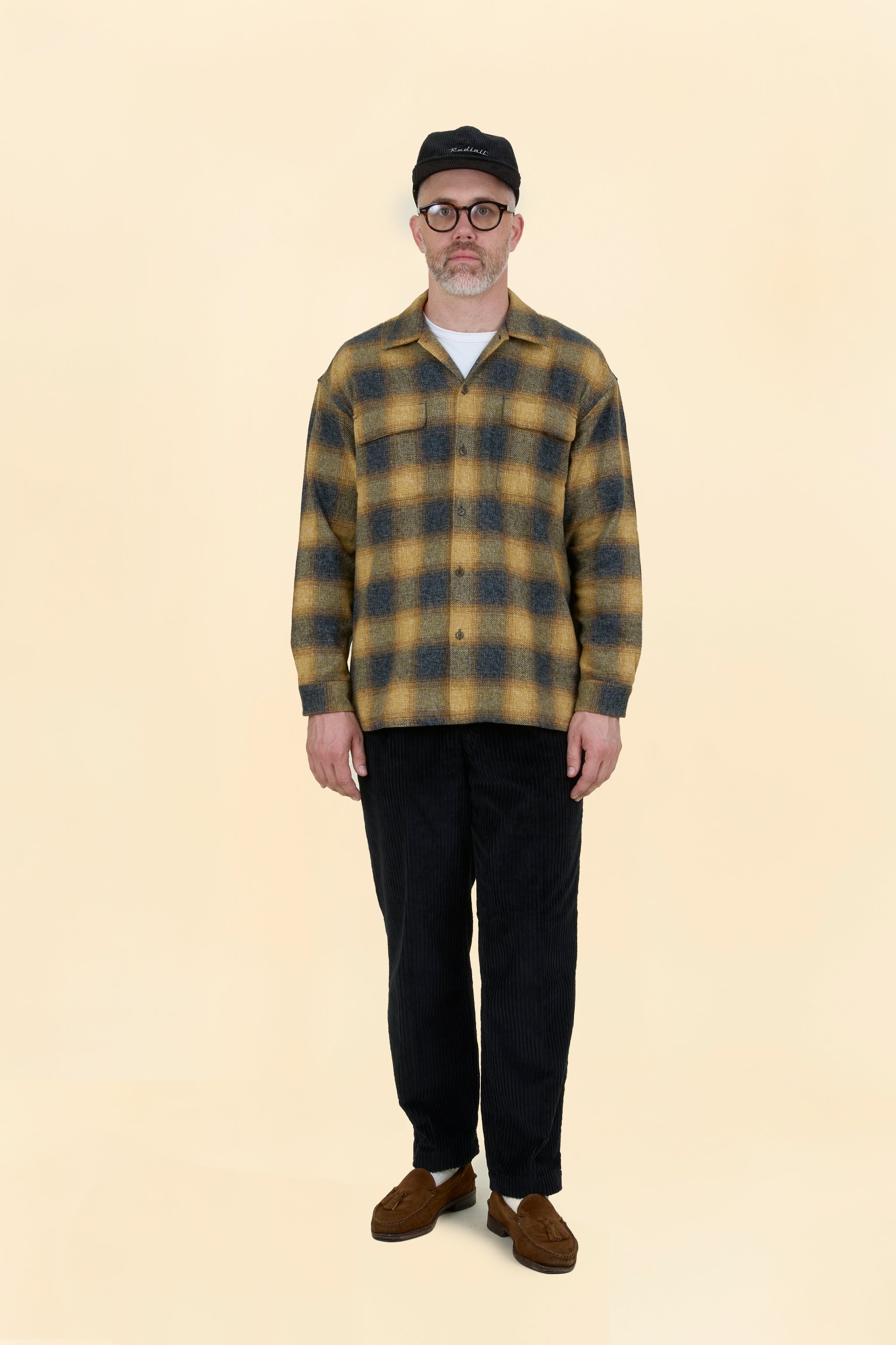 Radiall Shore Open-Collared Shirt - Yellow