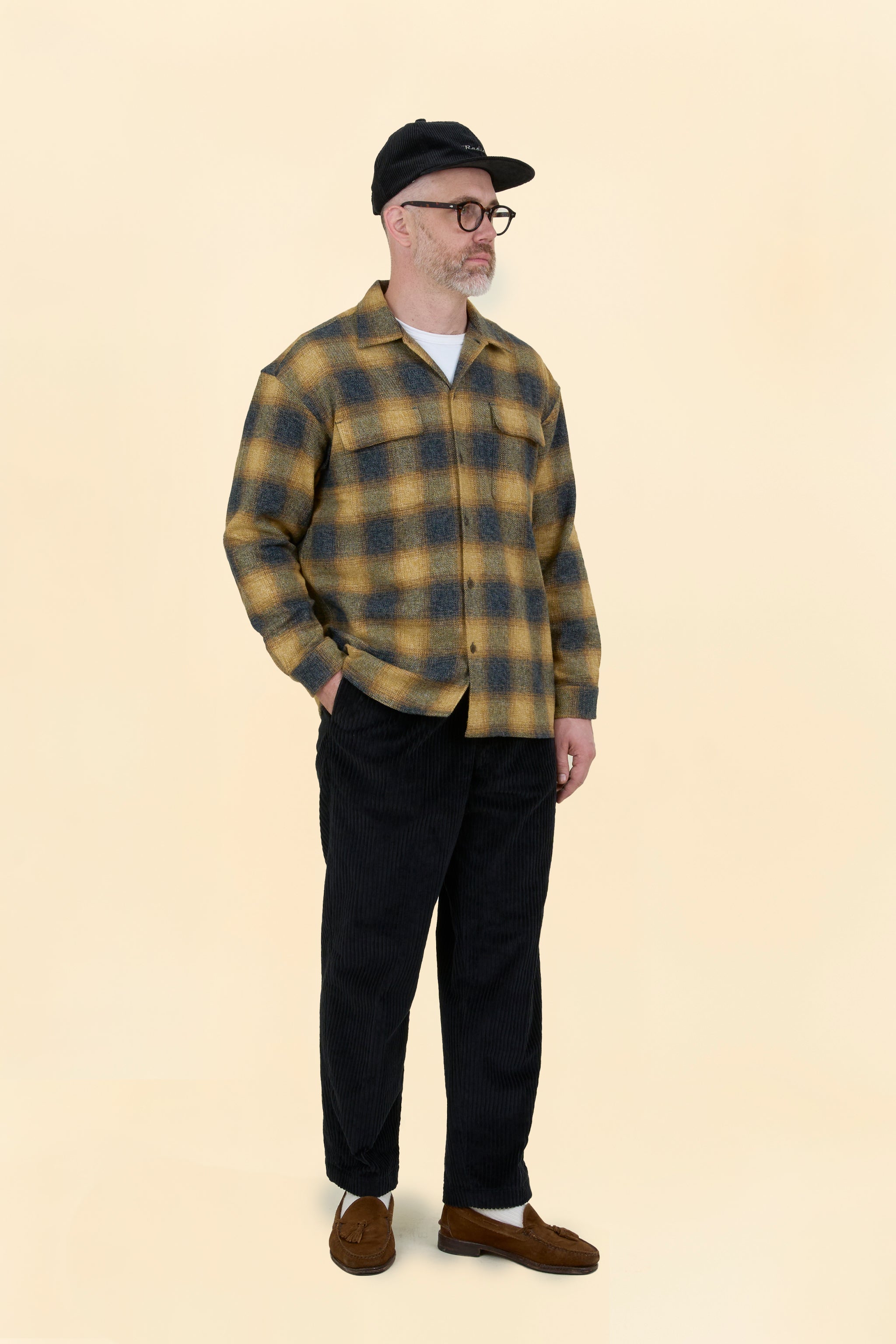 Radiall Shore Open-Collared Shirt - Yellow