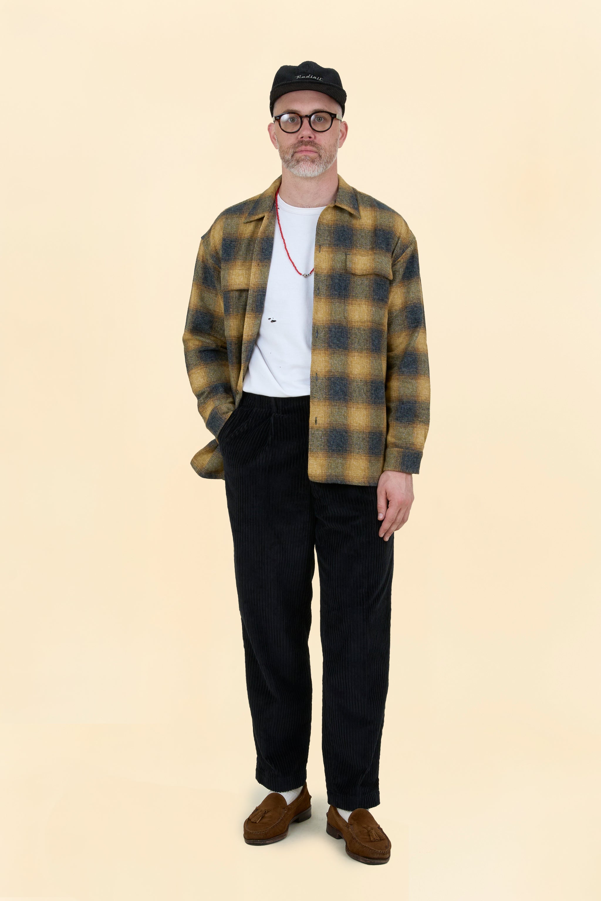 Radiall Shore Open-Collared Shirt - Yellow