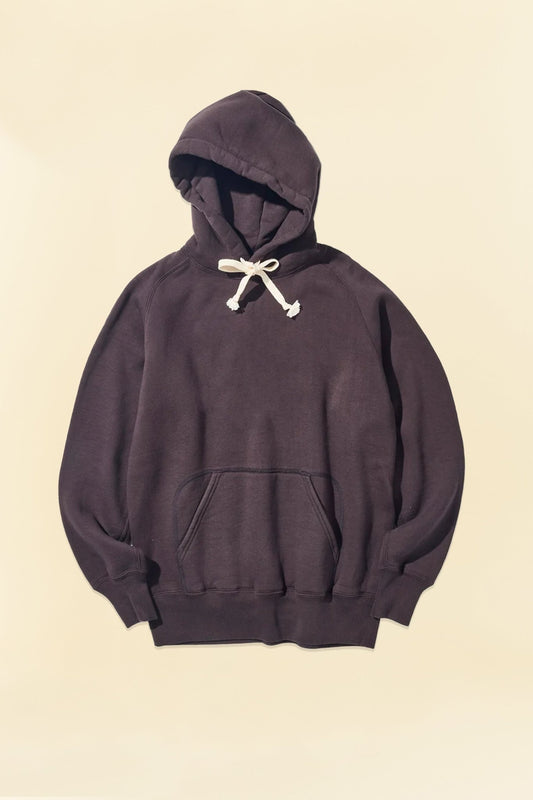 Pherrow's Loopwheel Hooded Raglan Sweatshirt - Sulphur Black - Pherrow's - URAHARA