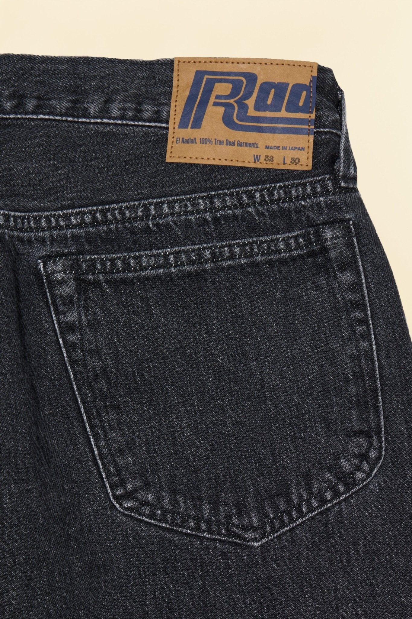 Radiall 350B Straight Fit Denim - Light Black - Radiall - URAHARA