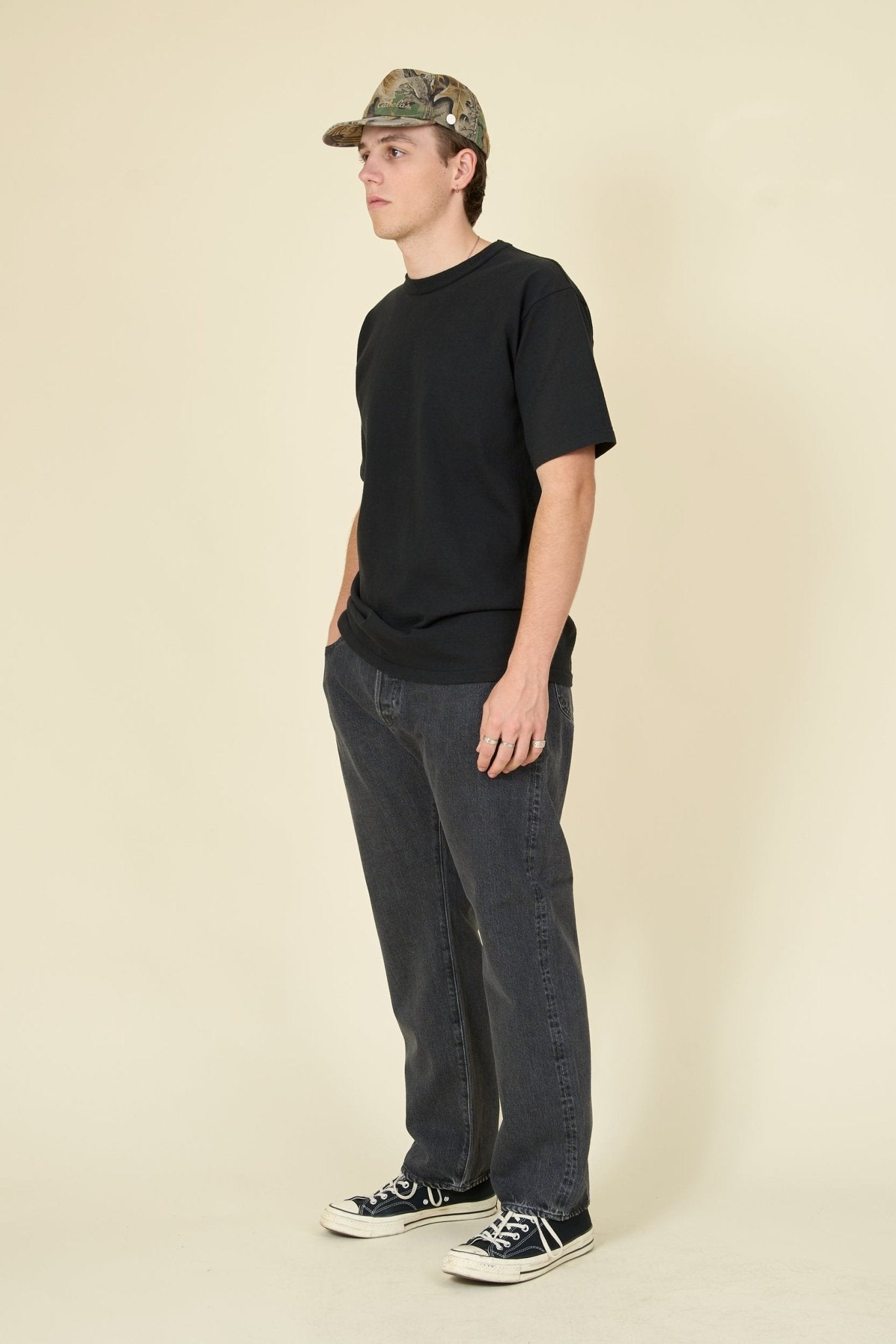 Radiall 350B Straight Fit Denim - Light Black - Radiall - URAHARA