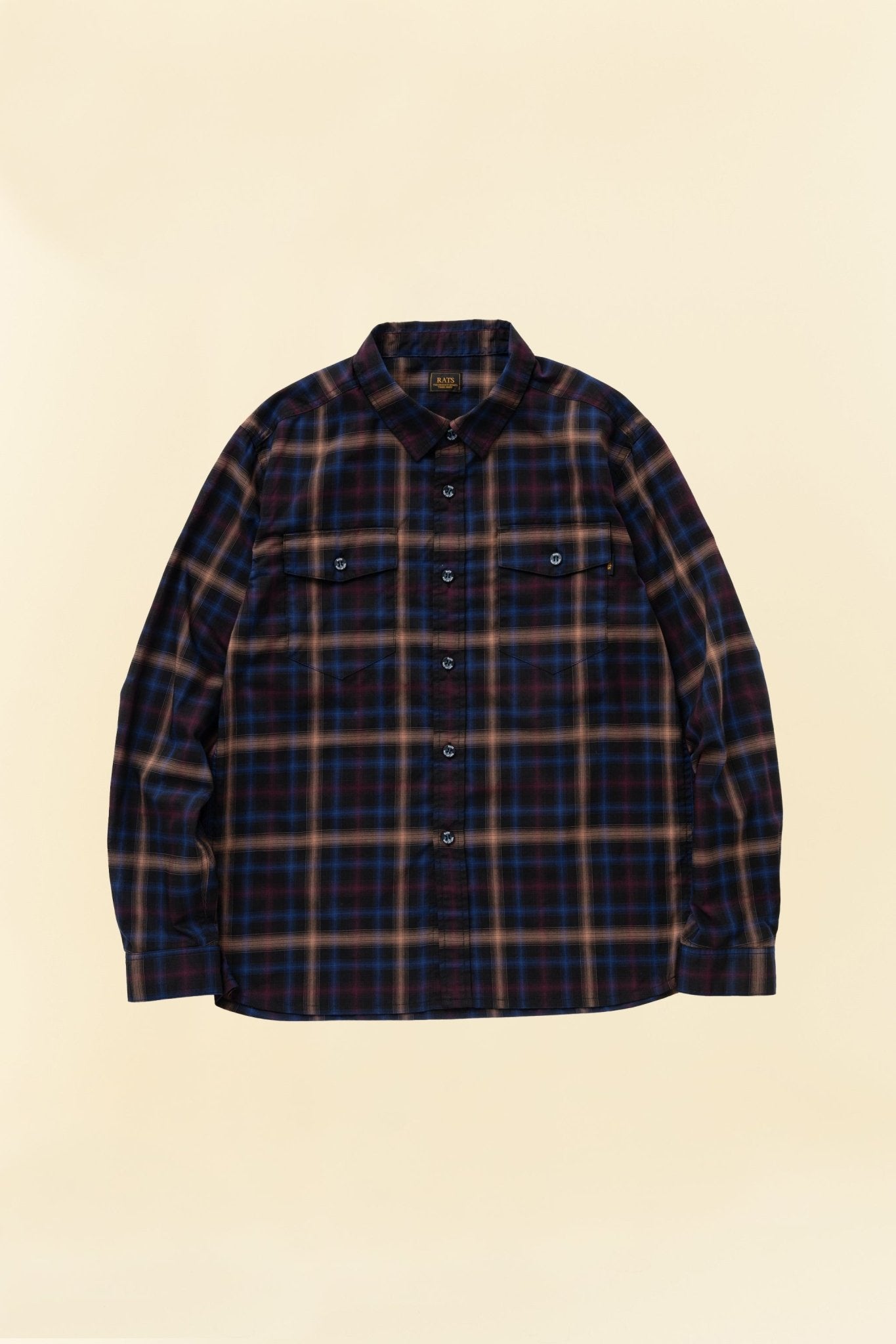 Rats Ombre Check Shirt - Black – URAHARA