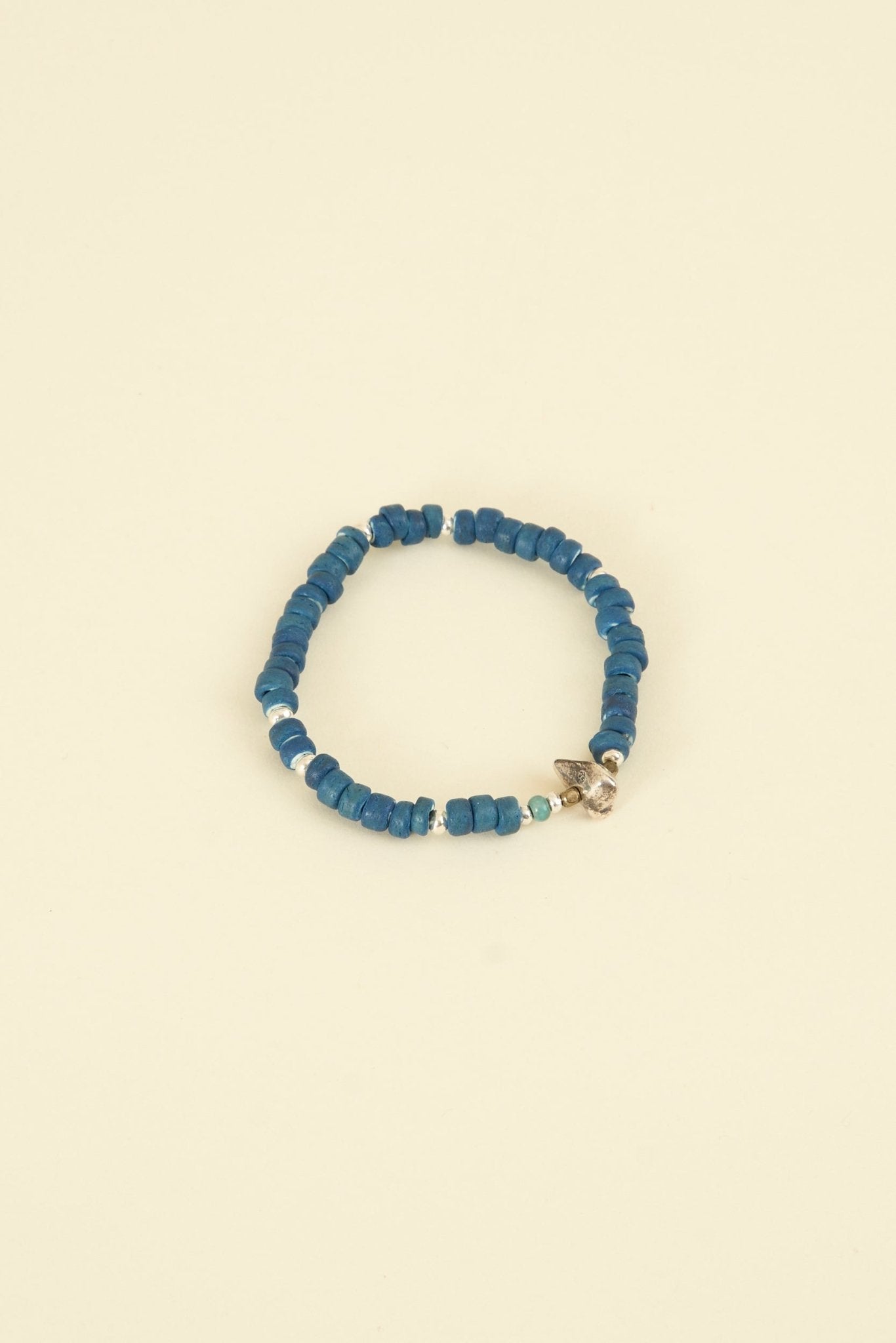 SunKu Indigo Dye Medium Beads Bracelet