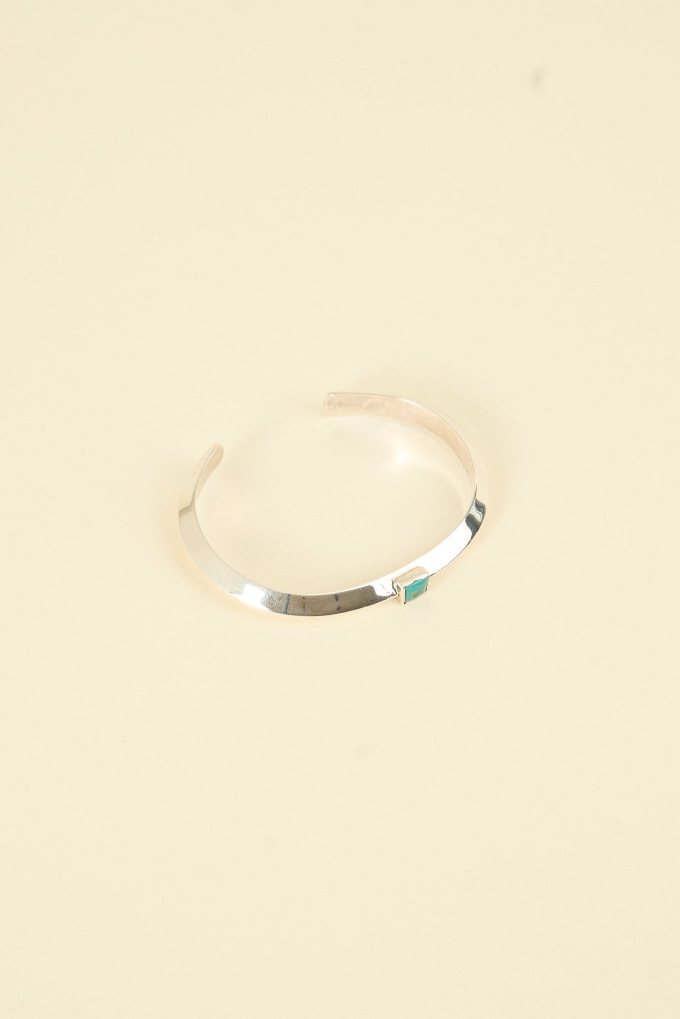 SunKu Triangle Bangle - Silver / Turquoise