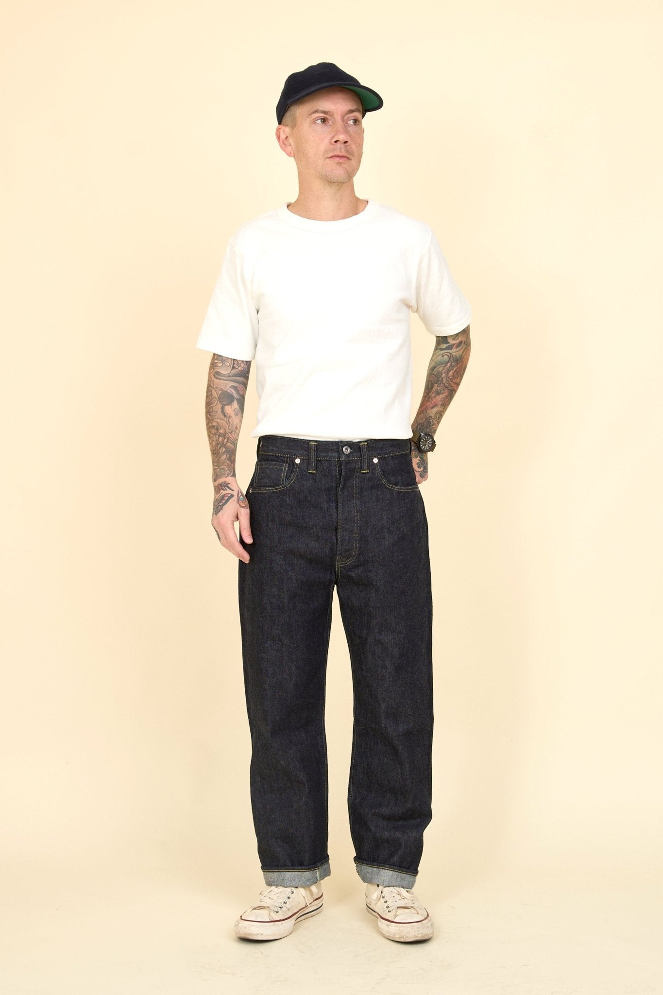 TCB Jeans s40's High Rise Straight Denim - 14oz - TCB Jeans - URAHARA
