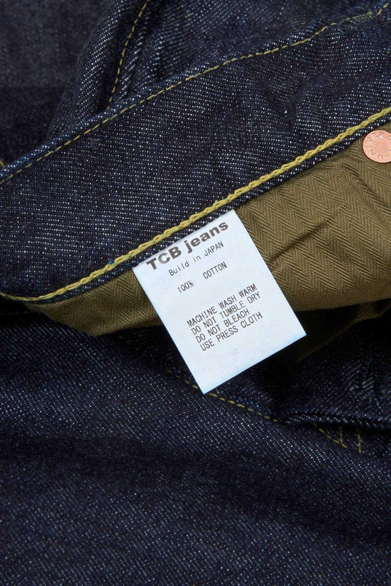 TCB Jeans s40's High Rise Straight Denim - 14oz - TCB Jeans - URAHARA