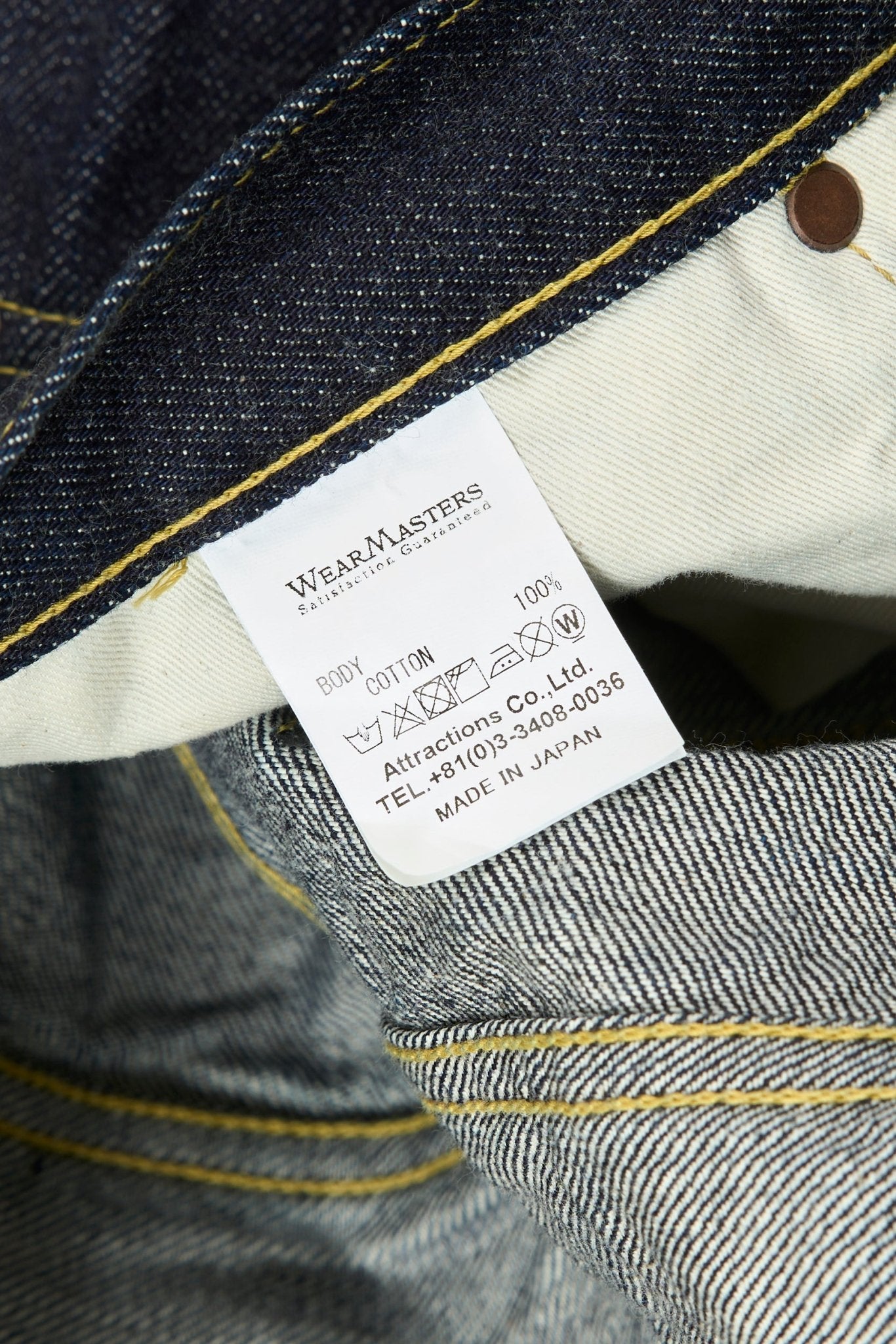 Wearmasters Lot.100 13.7oz Denim Pants - Wearmasters - URAHARA