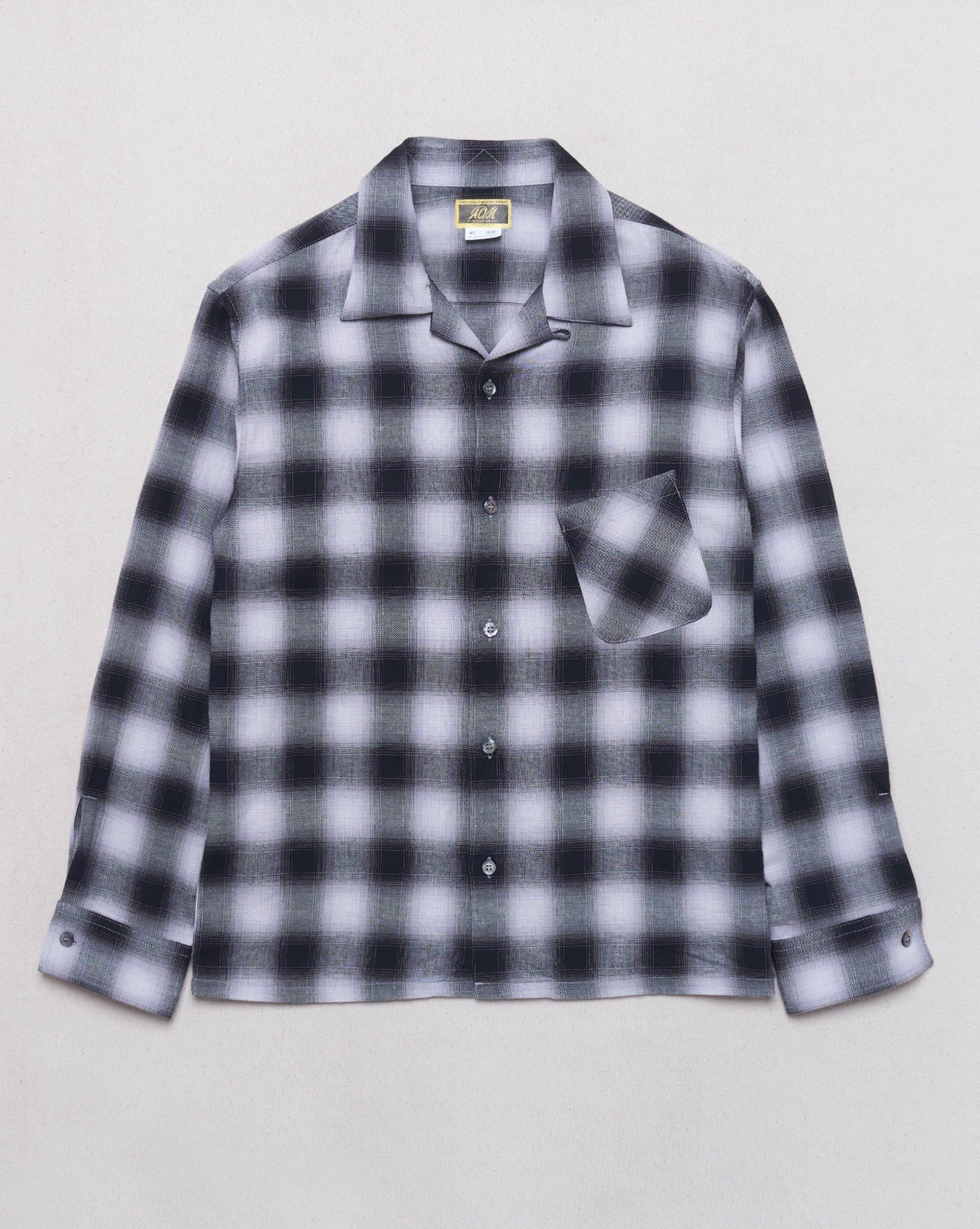 Camphor wood damage ombre check shirts - シャツ