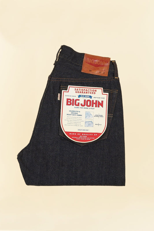 Big John Ivy Tapered Selvedge Jeans - 14oz -Big John - URAHARA