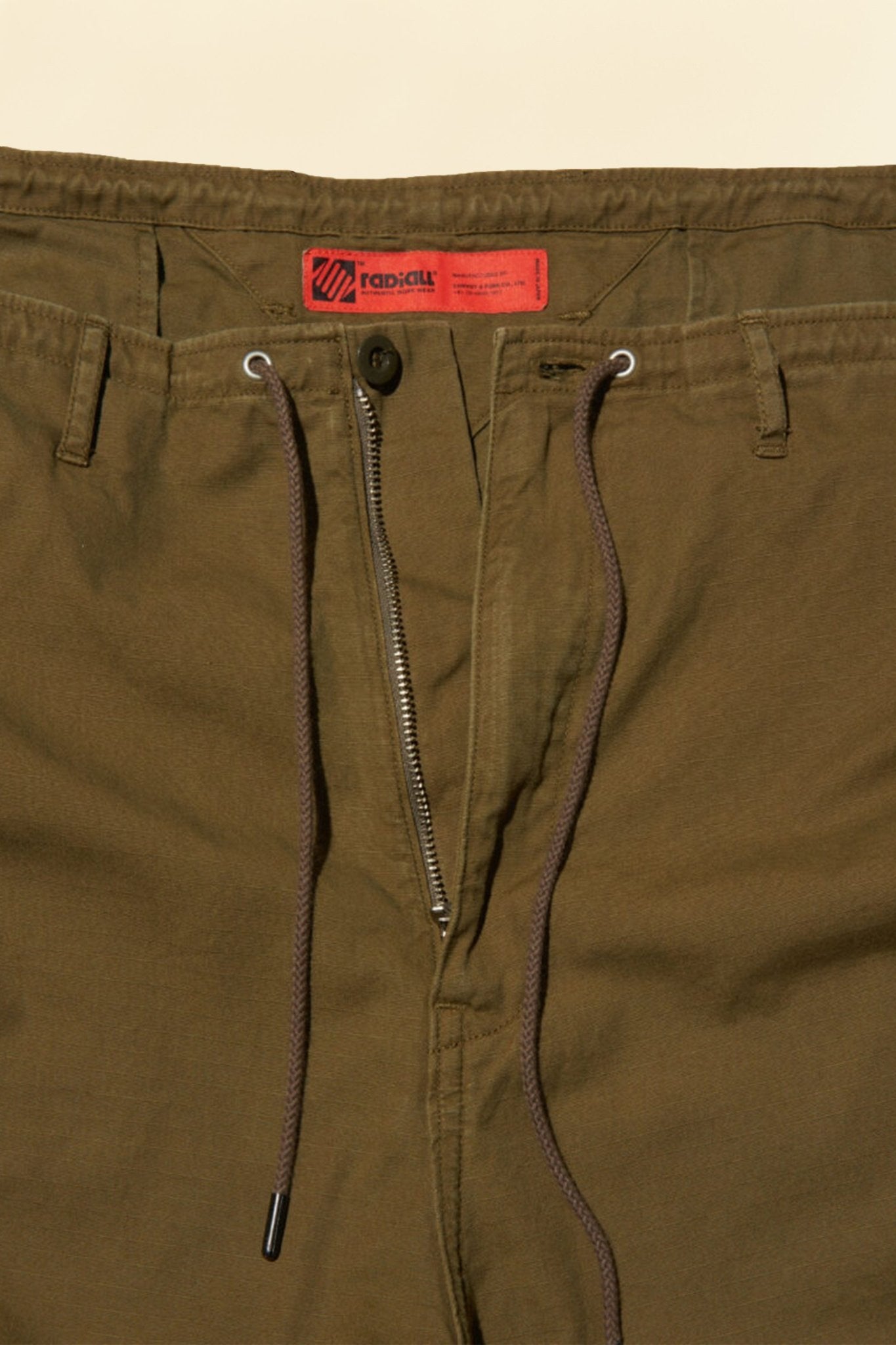 Radiall Clan Wide Fit Cargo Pants - Khaki -Radiall - URAHARA