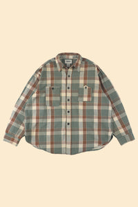 BOW WOW Repaired Mountain Pocket Flannel Shirt