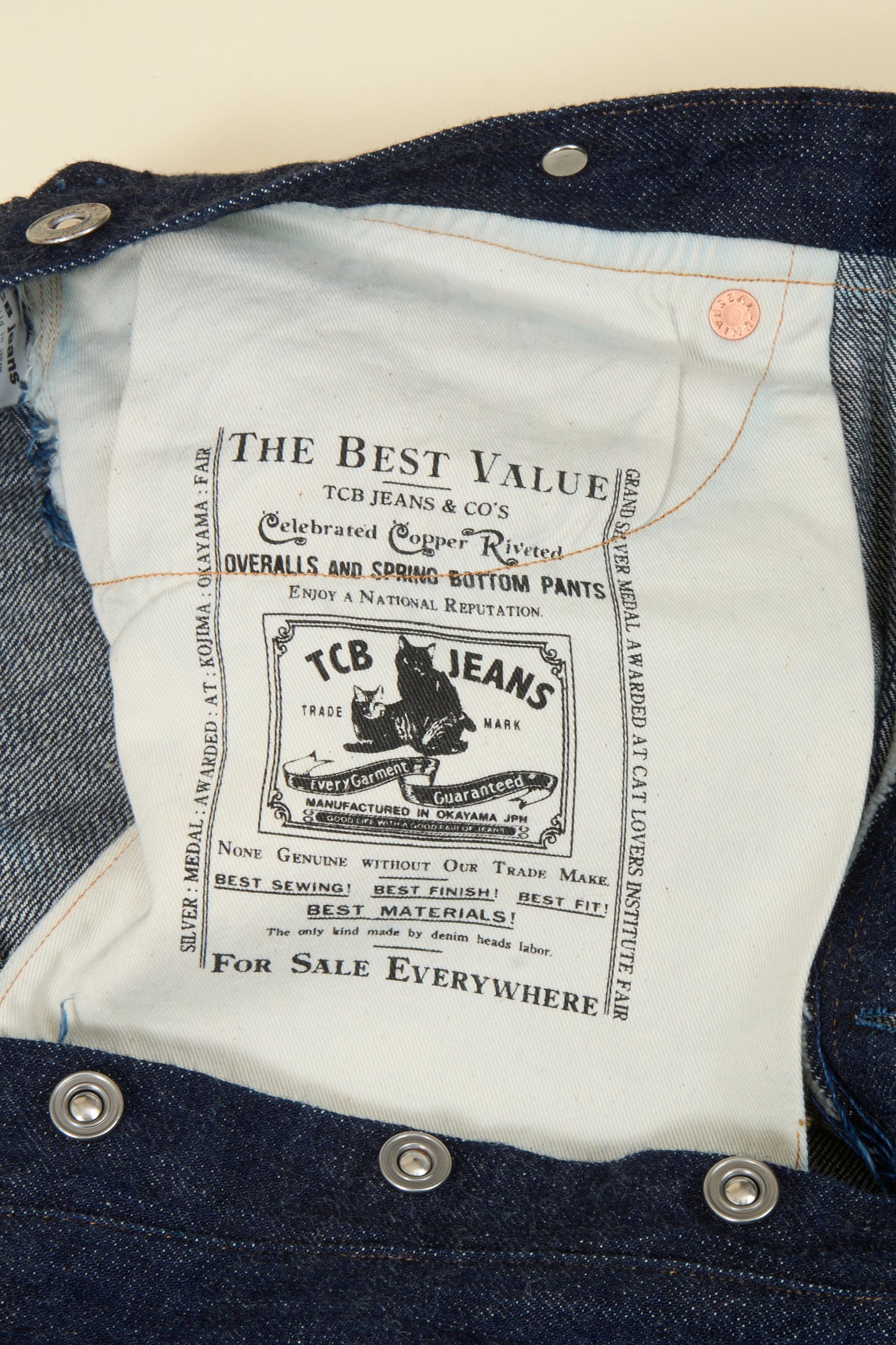 TCB Jeans "No.2 Jeans 1890" 11.4oz Jeans