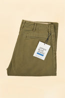 Japan Blue Wide Fit Trousers - Olive Drab