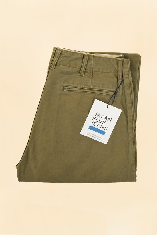 Japan Blue Regular Fit Trousers - Olive Drab