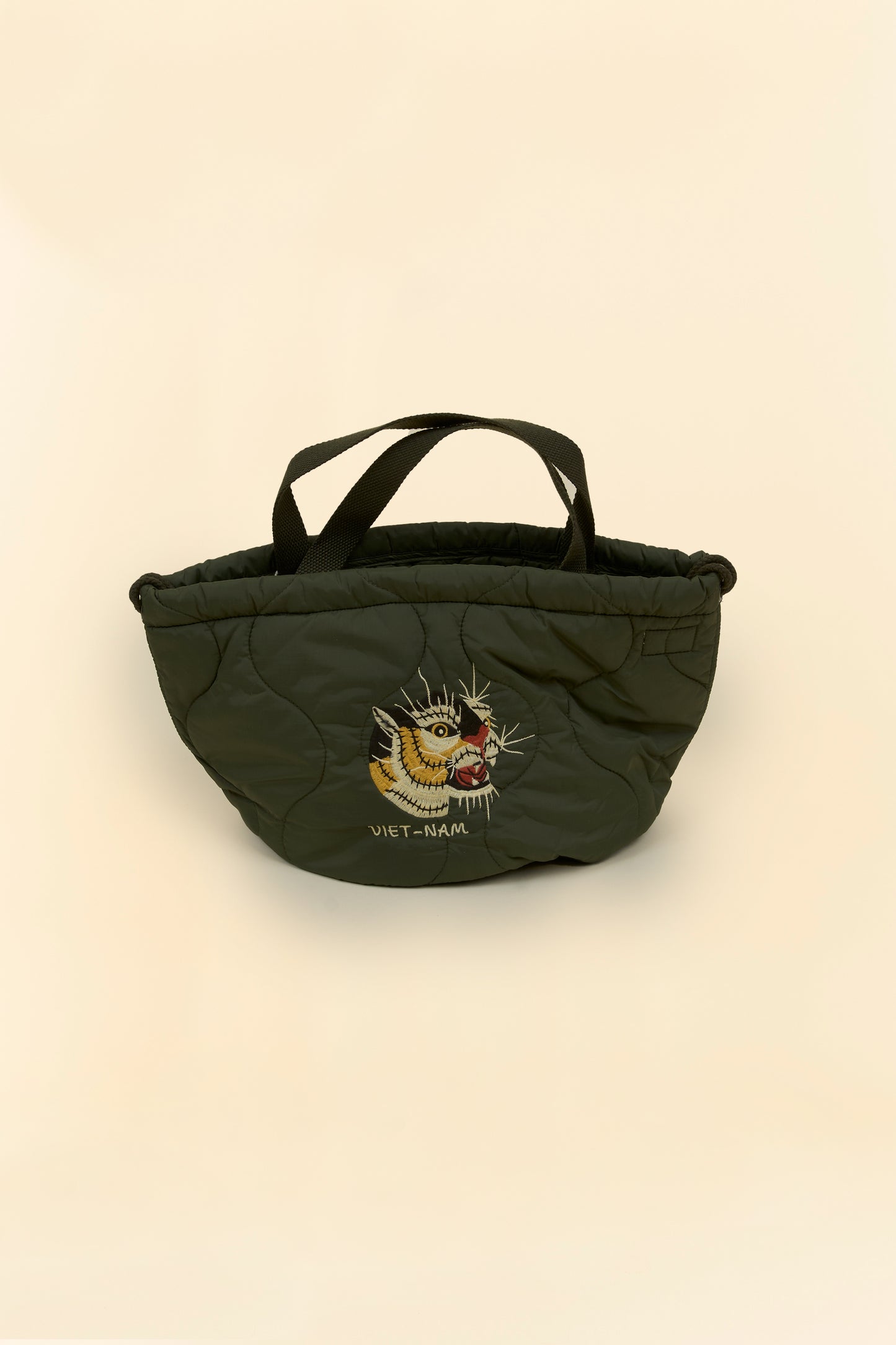 Pherrow's Tiger Quilted Bag-  Olive