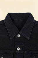 21oz Selvedge Denim Modified Type III Jacket - Superblack (Fades To Grey) - Iron Heart - URAHARA