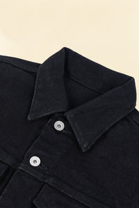 21oz Selvedge Denim Modified Type III Jacket - Superblack (Fades To Grey) - Iron Heart - URAHARA